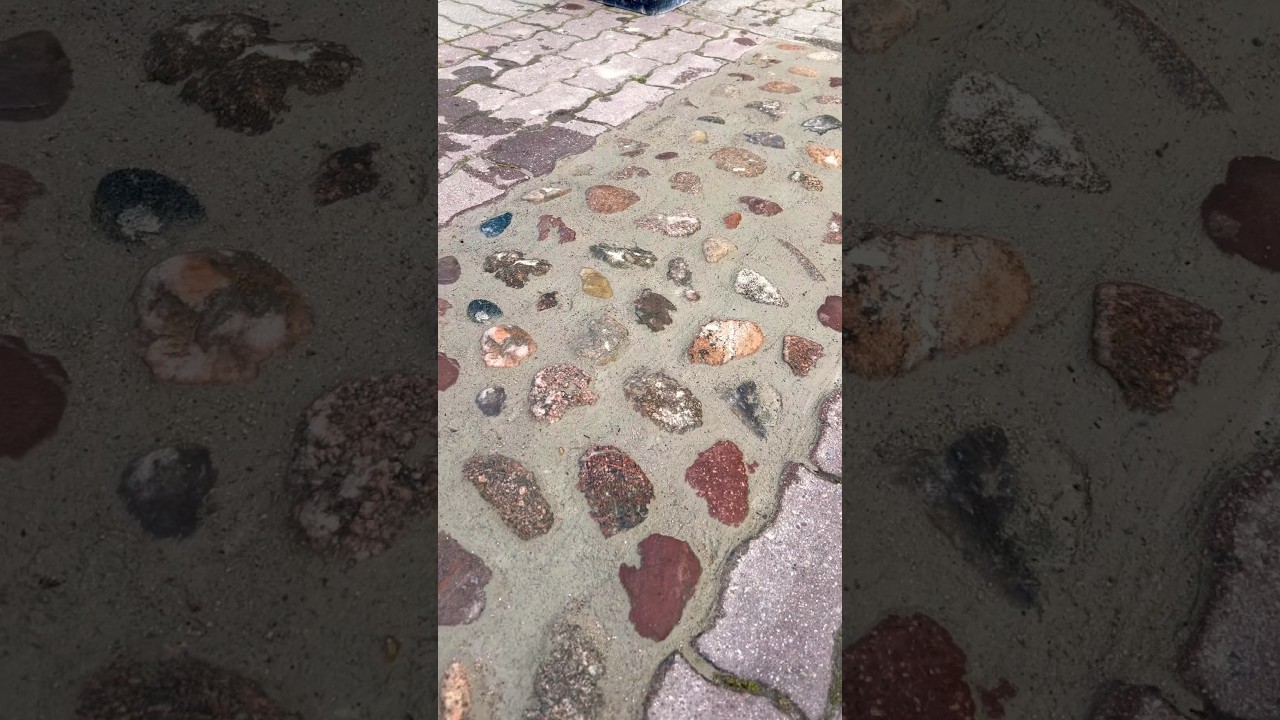 pavement with stones #pavement #pavementdesign #stone #stonemason #myjob