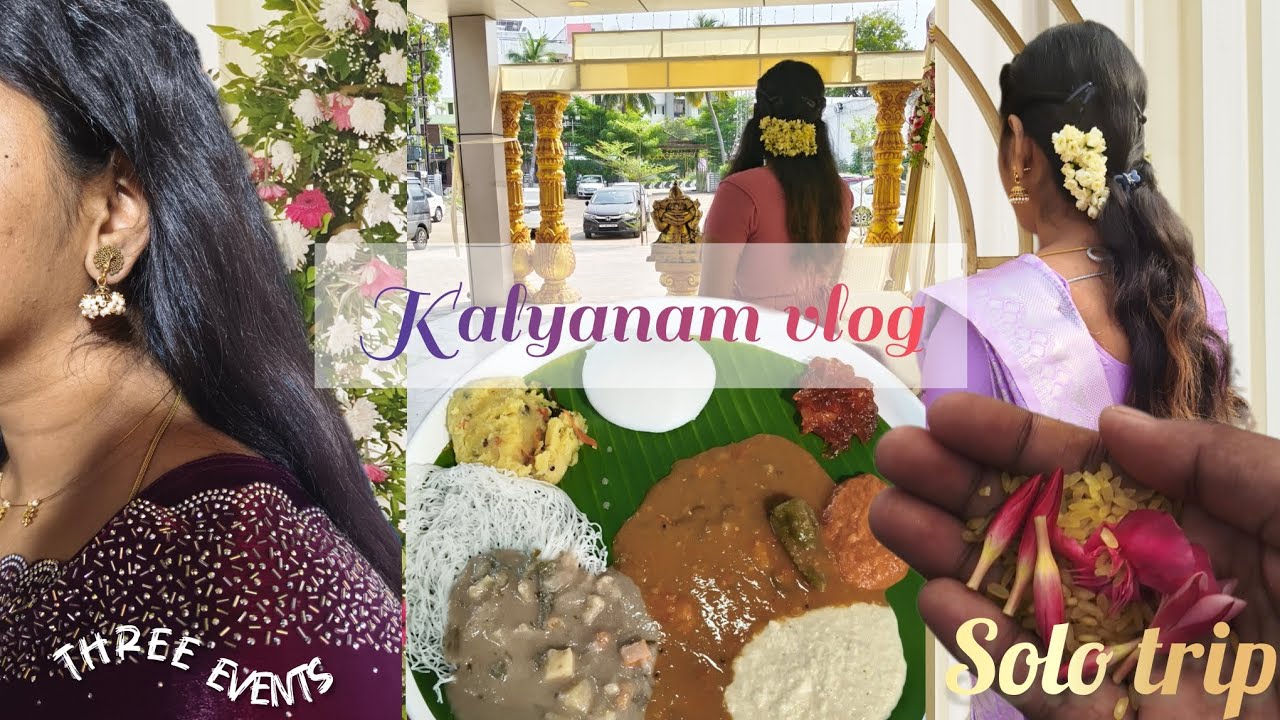 Wedding, Travel & Me 🌸😇 | 3 Events • 3 Outfits | Erode Kalyanam 😻 | Rya Vlogs #trending #travel 