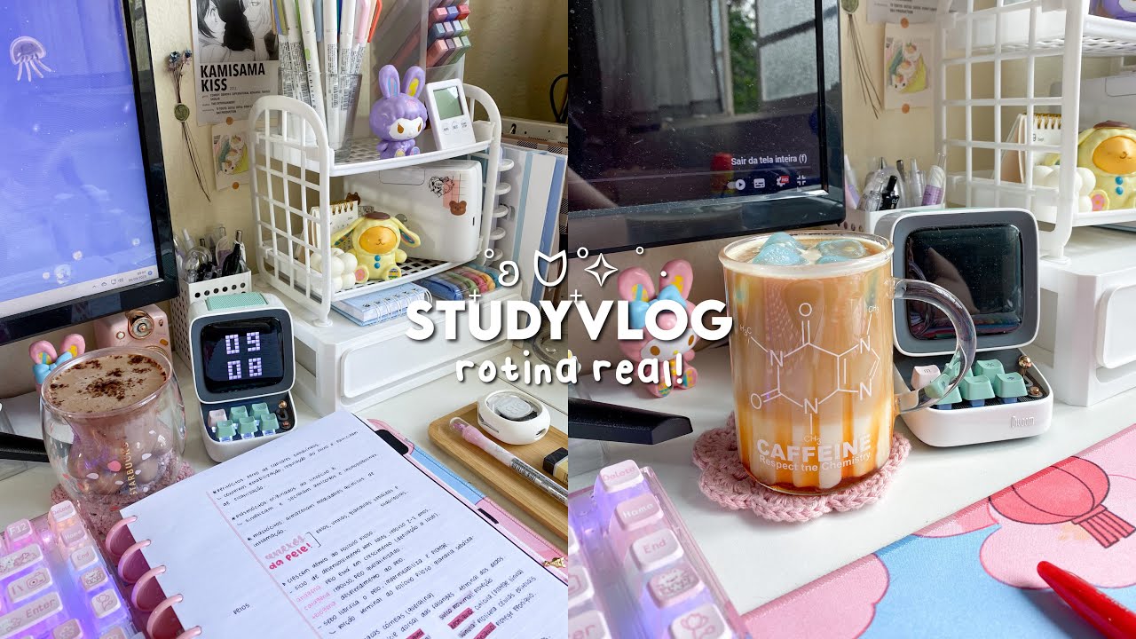 studyvlog | rotina real de uma estudante de biomedicina + muito estudo e aula na faculdade!