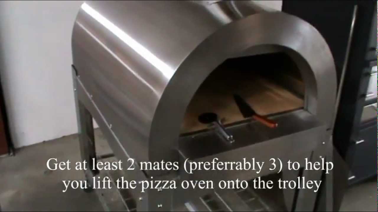Stainless Steel wood fired pizza oven assembly video - BSR1
