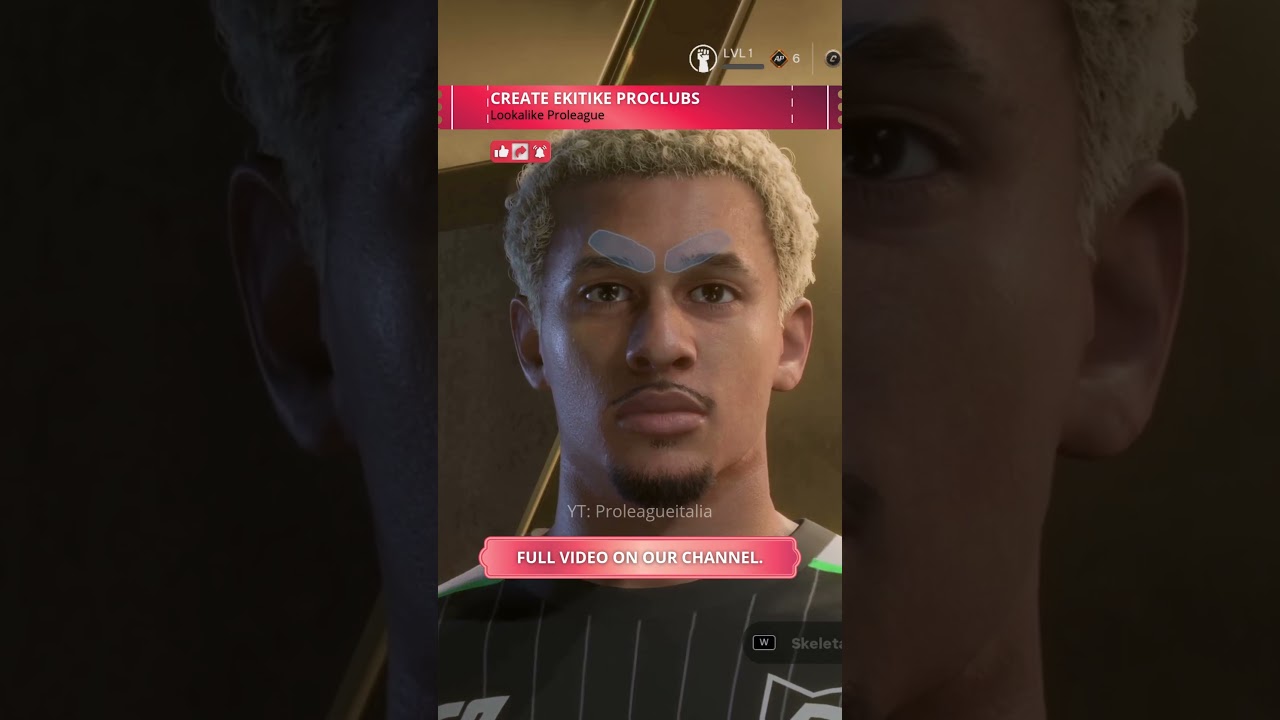 Hugo Ekitike Face Creation in EA FC 26 - Pro Club & Career Mode Tutorial #proclubs