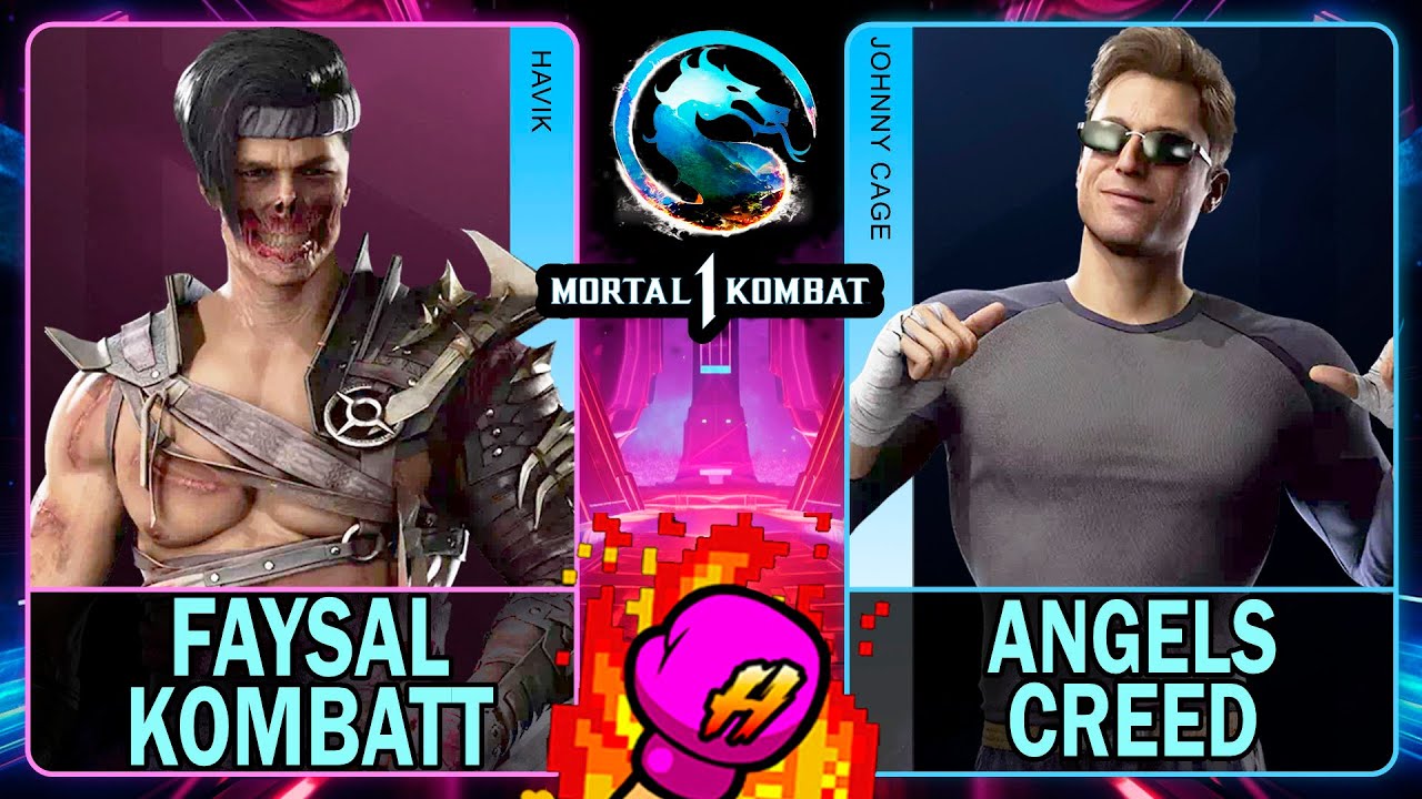 MK1 Faysal Kombatt (HAVIK) VS Angels Creed (JOHNNY CAGE)🥊Mortal Kombat 1🥊4K 60ᶠᵖˢ