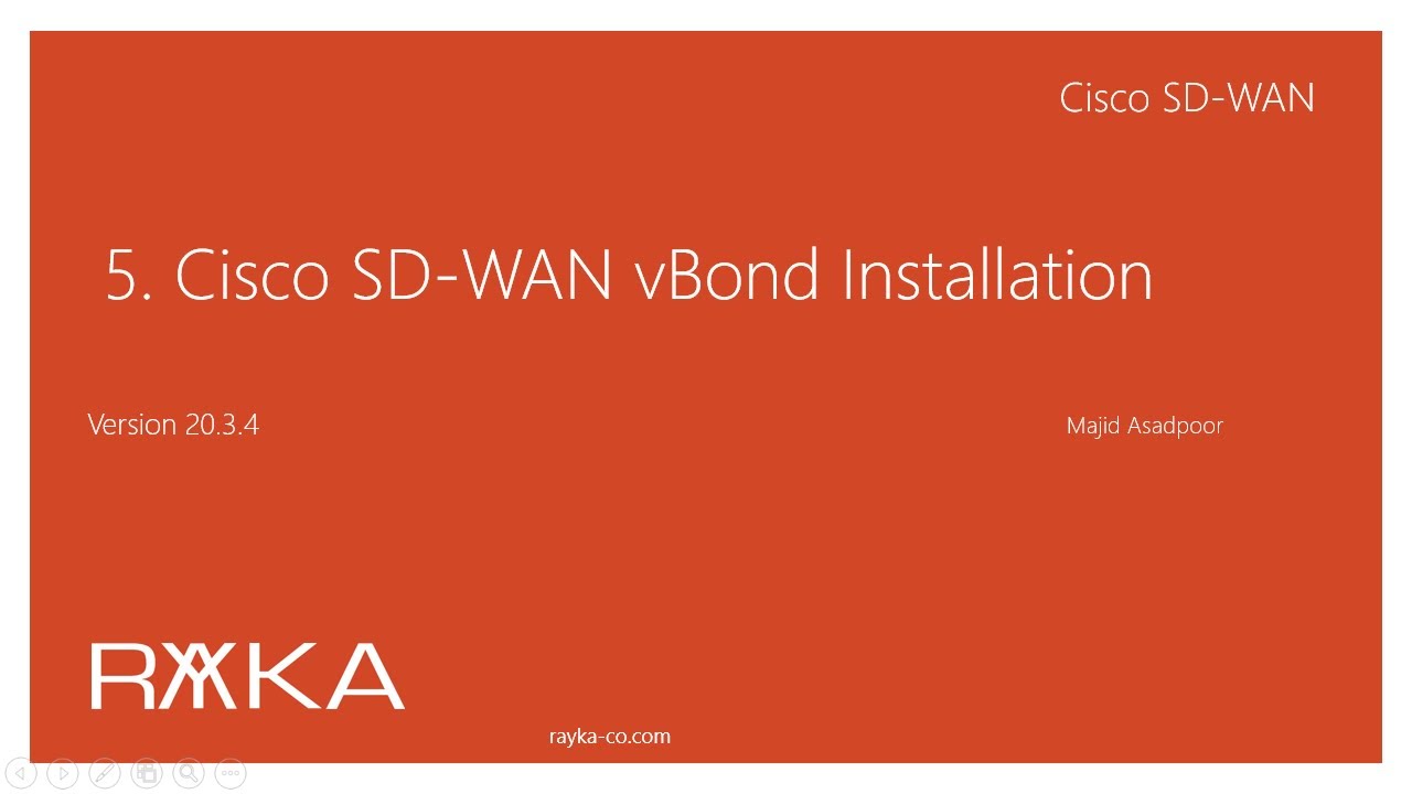 5. cisco SD-WAN vBond Installation and Configuration (Version 20.3.4)