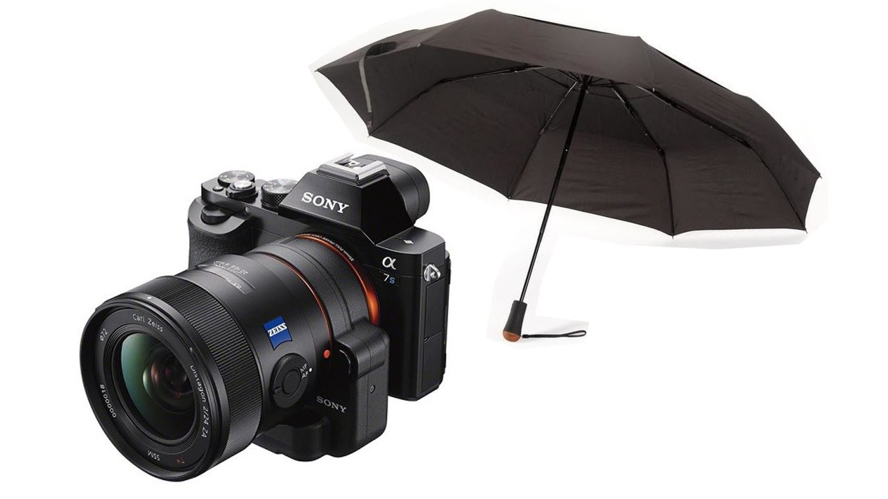 15$ DSLR Camera Rain Cover DIY Umbrella Tripod Mount