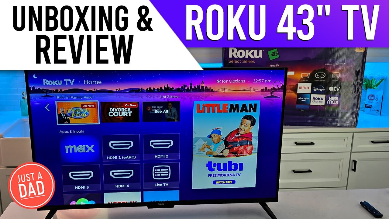Roku Smart TV- 43 Inch Select Series 4K HDR UNBOXING & REVIEW