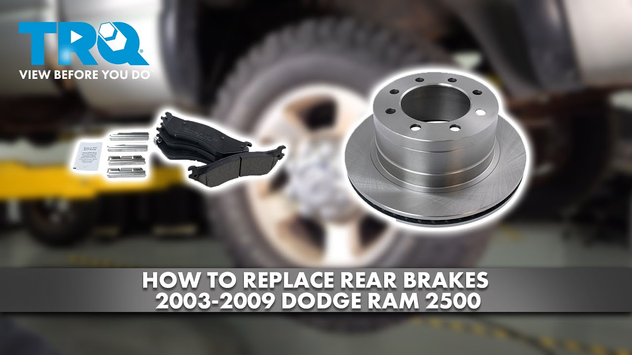 How to Replace Rear Brakes 2003-2009 Dodge Ram 2500