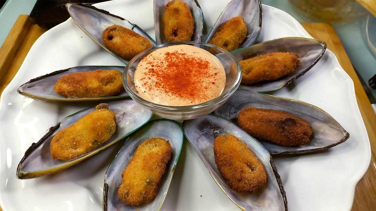 Mexilhões Panados Deliciosos com Molho Irresistível