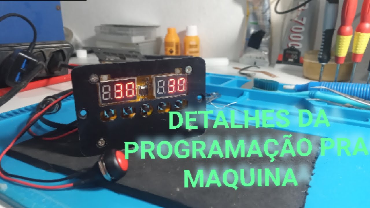 Detalhes da programação pra usar na maquina