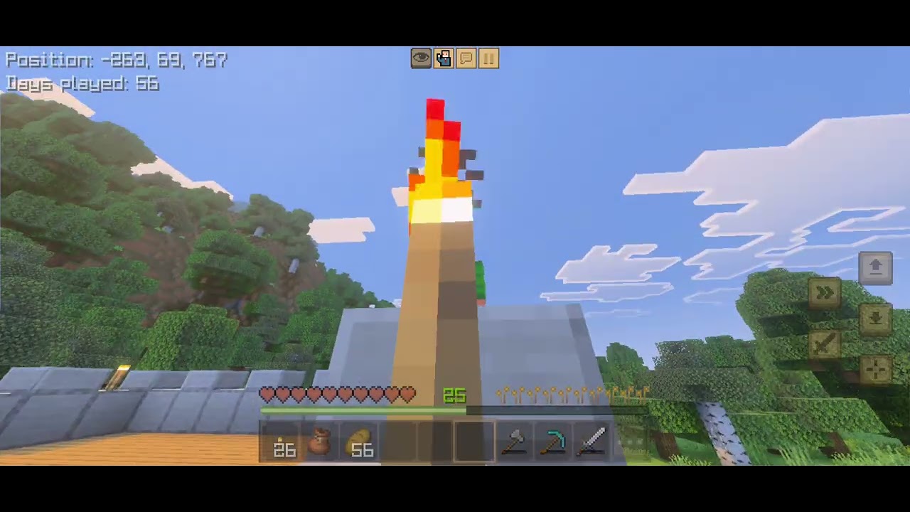 My minecraft world (new builds) and welcome