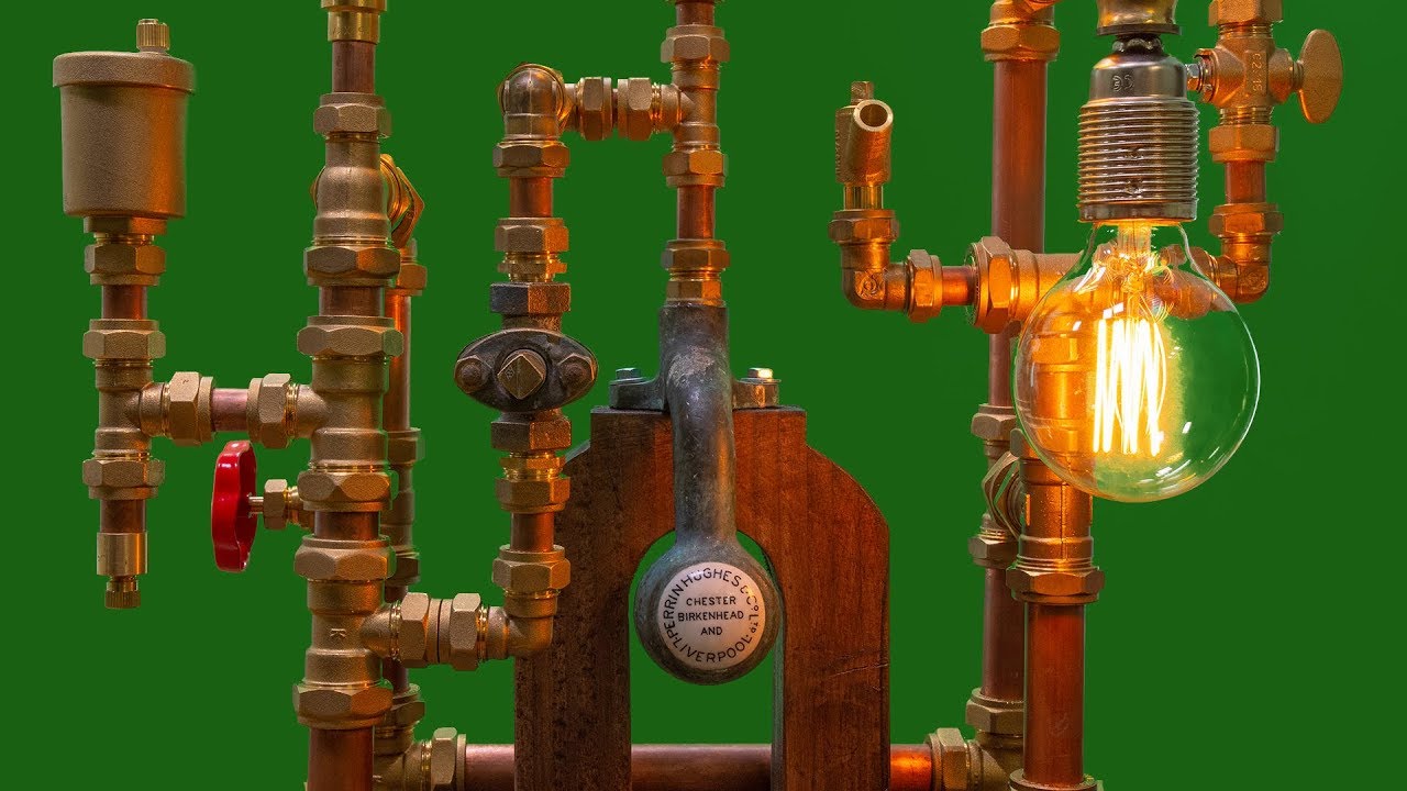 building a steampunk lamp with reclaimed pressure gauge