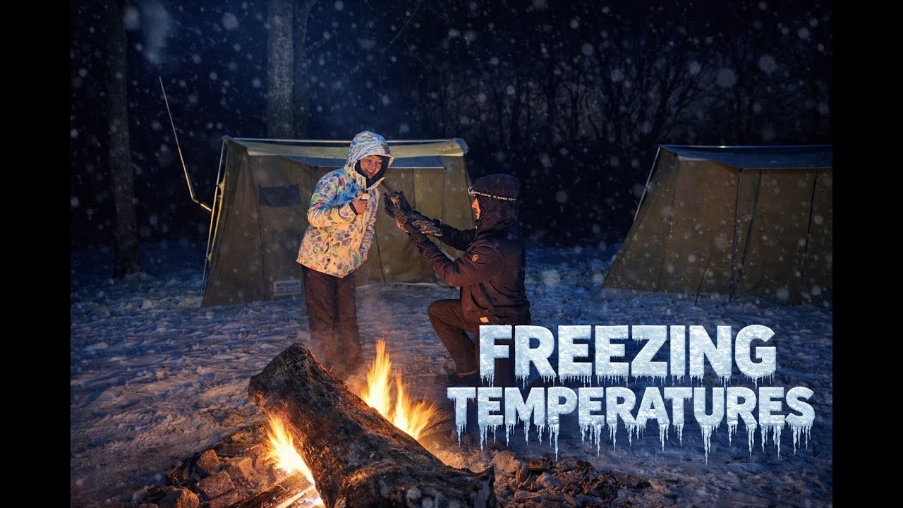 Hot Tent Camping - Tennessee's Worst Snow Storm