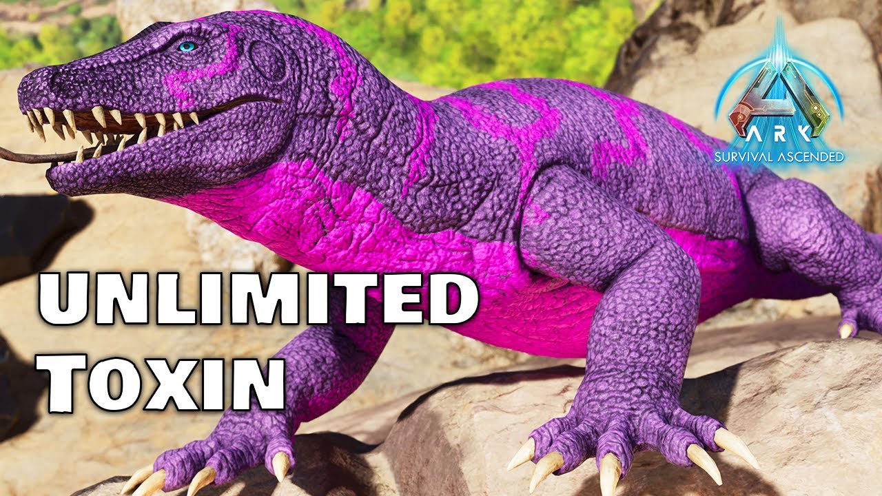 Where to find Megalania & How to Farm Toxin - Ark Survival Ascended.