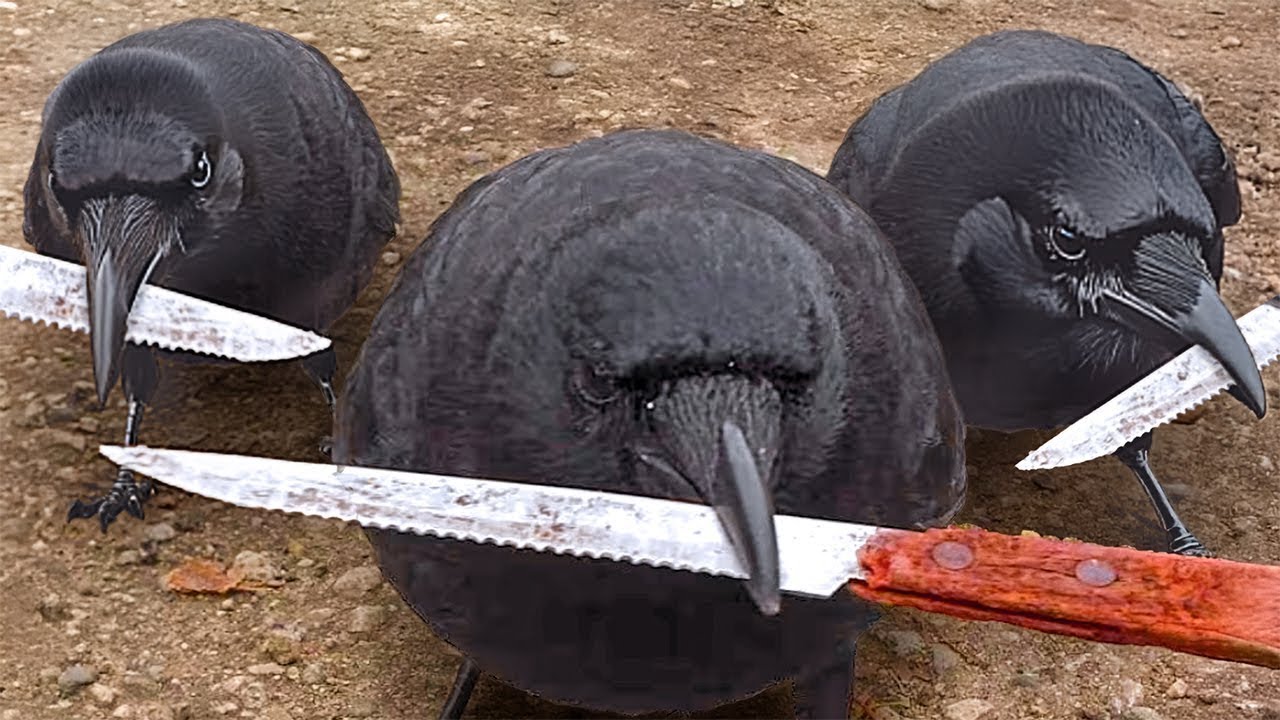 Atraparon A Estos Cuervos Haciendo Algo Que No Debían