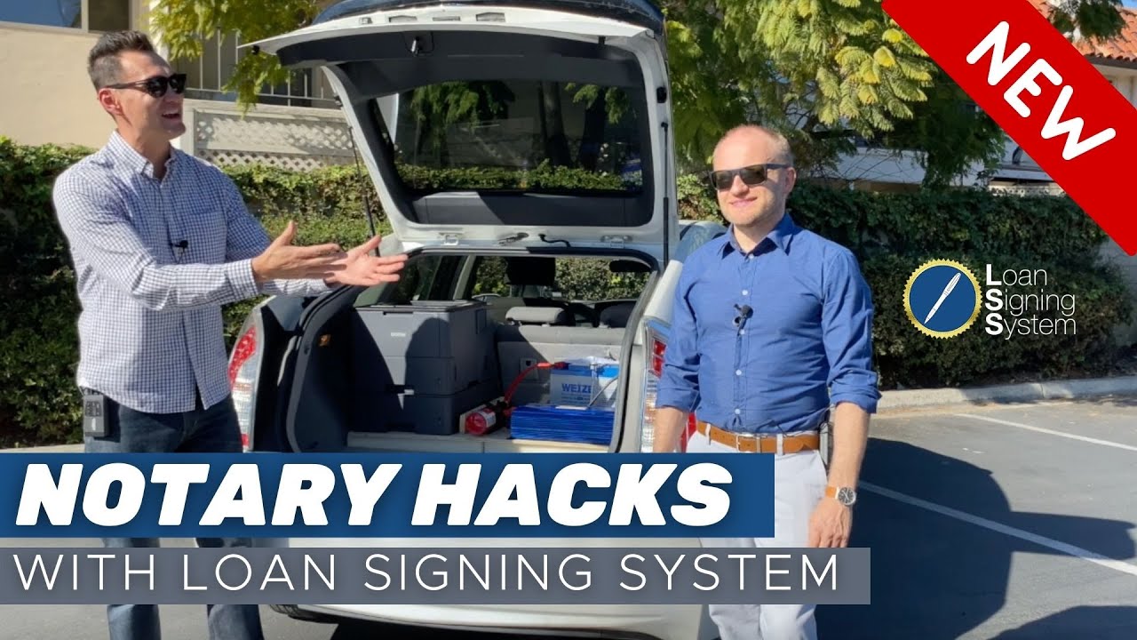 Notary Hacks | Mobile Office Set Up of a $99,000/year Notary Signing Agent!!