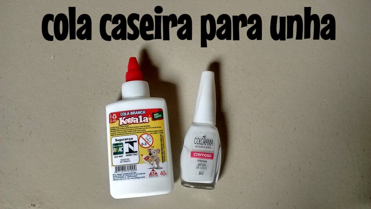 Cola caseira para unha 💅