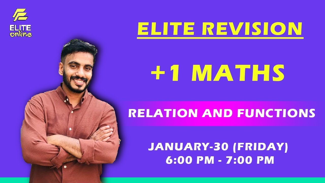 RELATION AND FUNCTIONS (CHPT-2)  #plusone   #maths  #elitelearners  #tirur