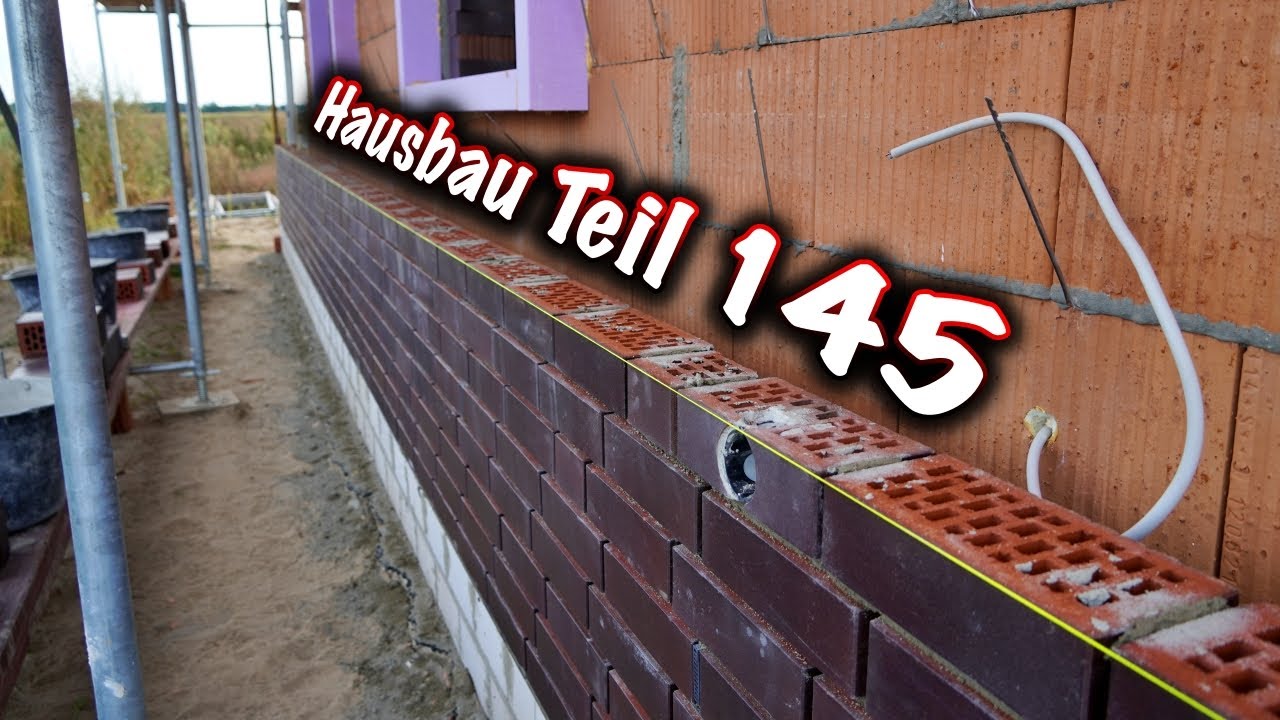 Hausbau Teil 145! (Die ersten Klinkersteine wurden gesetzt) ElektroM