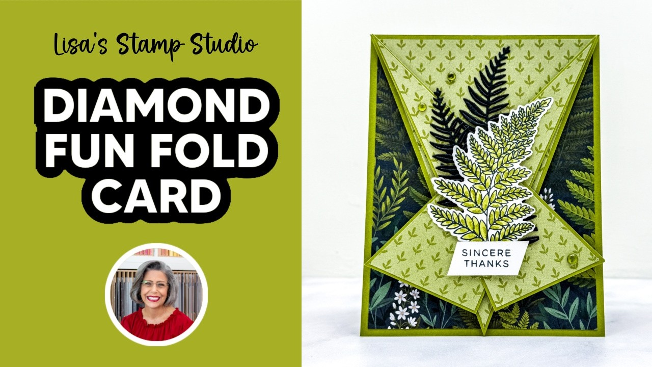 Make This Diamond Fun Fold Card | No Dies Needed!