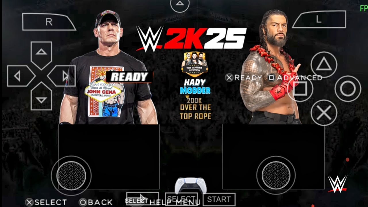 New WWE 2K25 PSP On Android Oficial John Cena Vs. Roman Reings Full Match | Gameplay