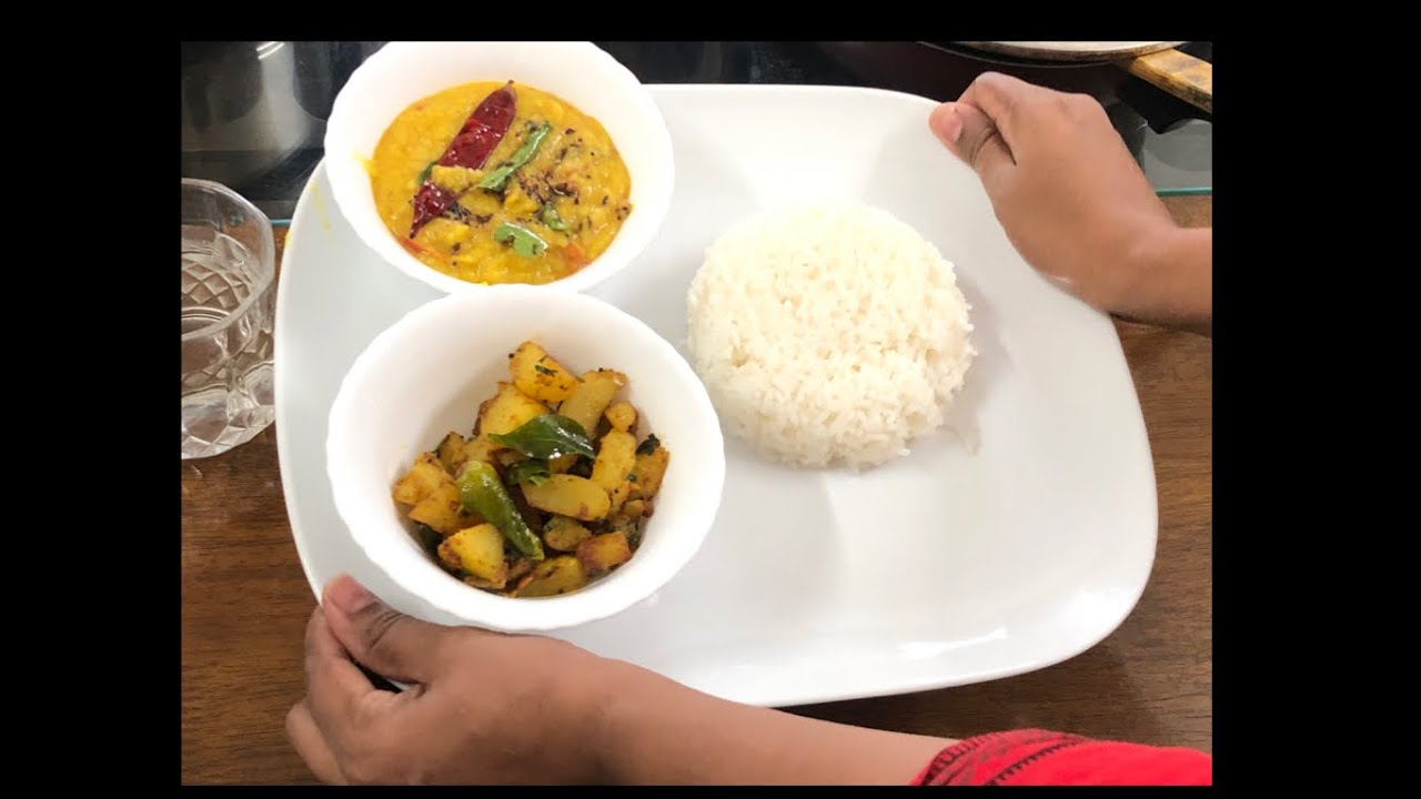 R U  HUNGRY 😋😋 |LET'S  PREPARE DAL TADKA & SPICY POTATO FRY |D's SILENT COOKING
