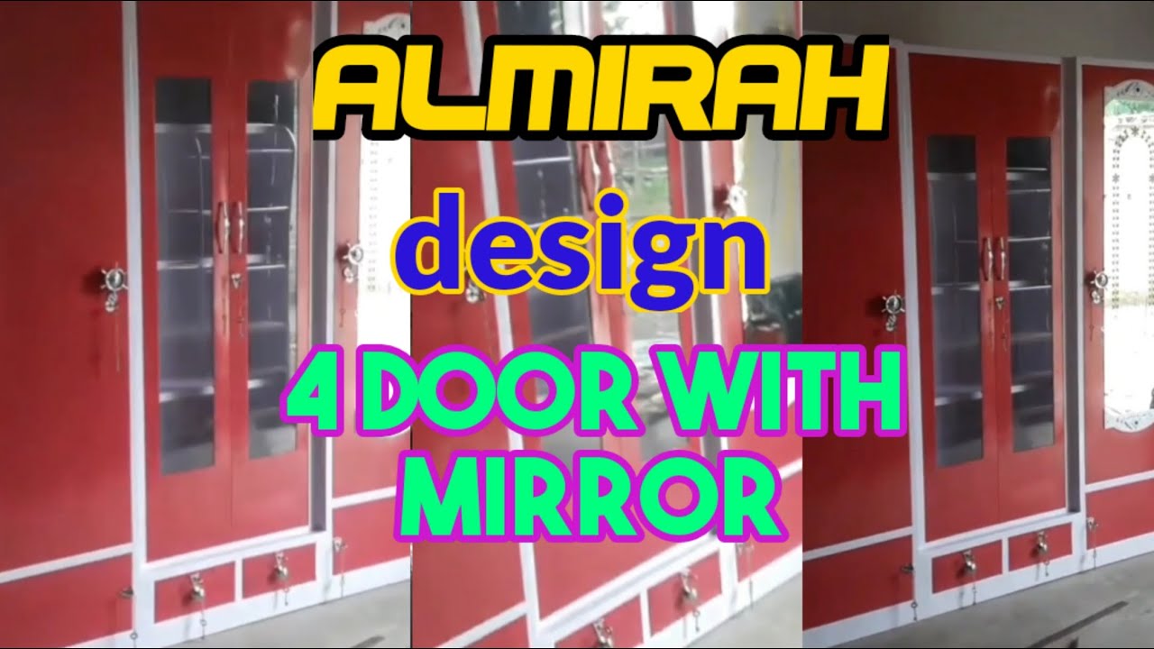 New steel almirah 4 door with mirror.new almari design 2020