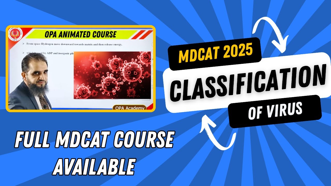 MDCAT Biology: Classification of Virus Made Easy