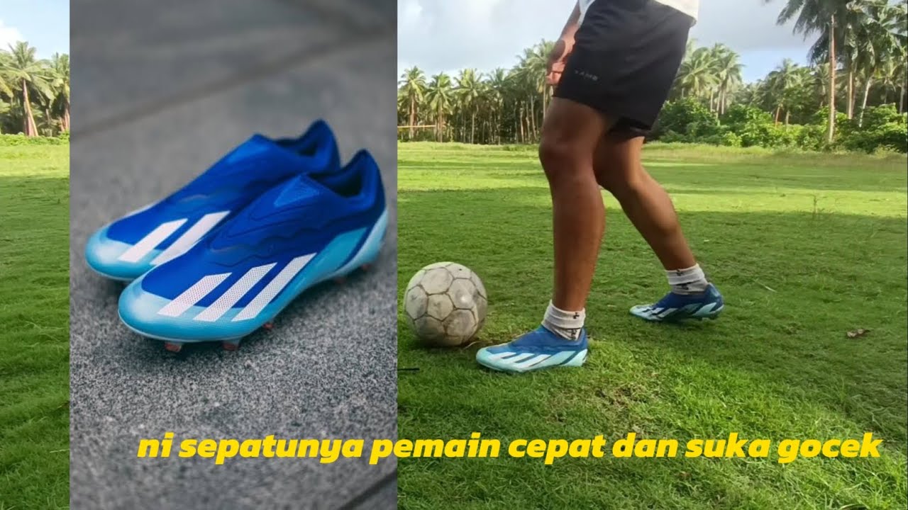 sepatu bola adidas crazyfast.1 sepatu untuk pemain bola berkecepatan cahaya😁😜