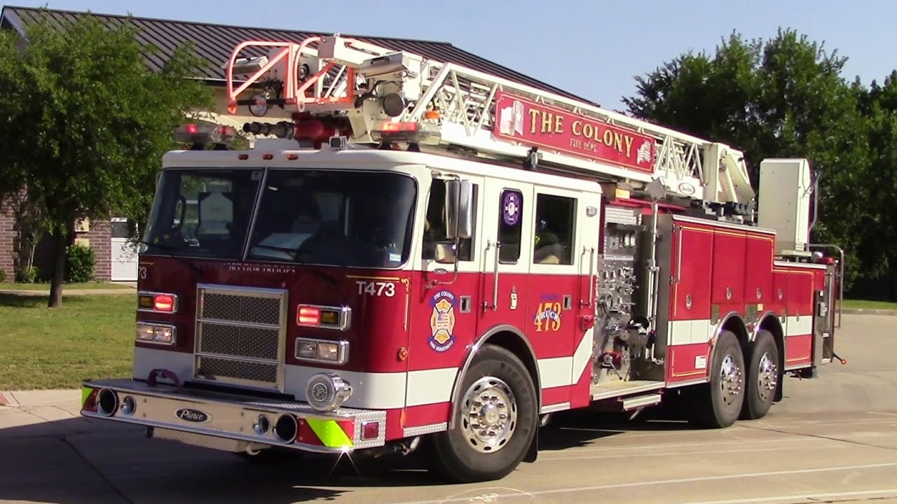 The Colony Fire Dept. Truck 13 Responding