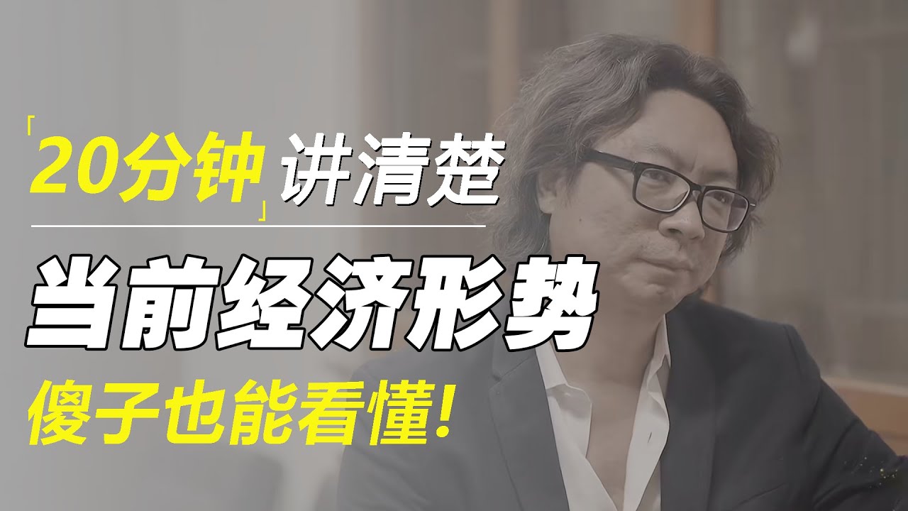 20分钟，讲清楚当前经济形势为什么这么难？傻子也能看懂！