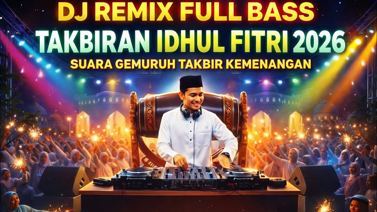 DJ TAKBIRAN IDUL FITRI 2026 🔊 DJ REMIX FULL BASS | TAKBIR MERDU MENGGEMA MALAM LEBARAN