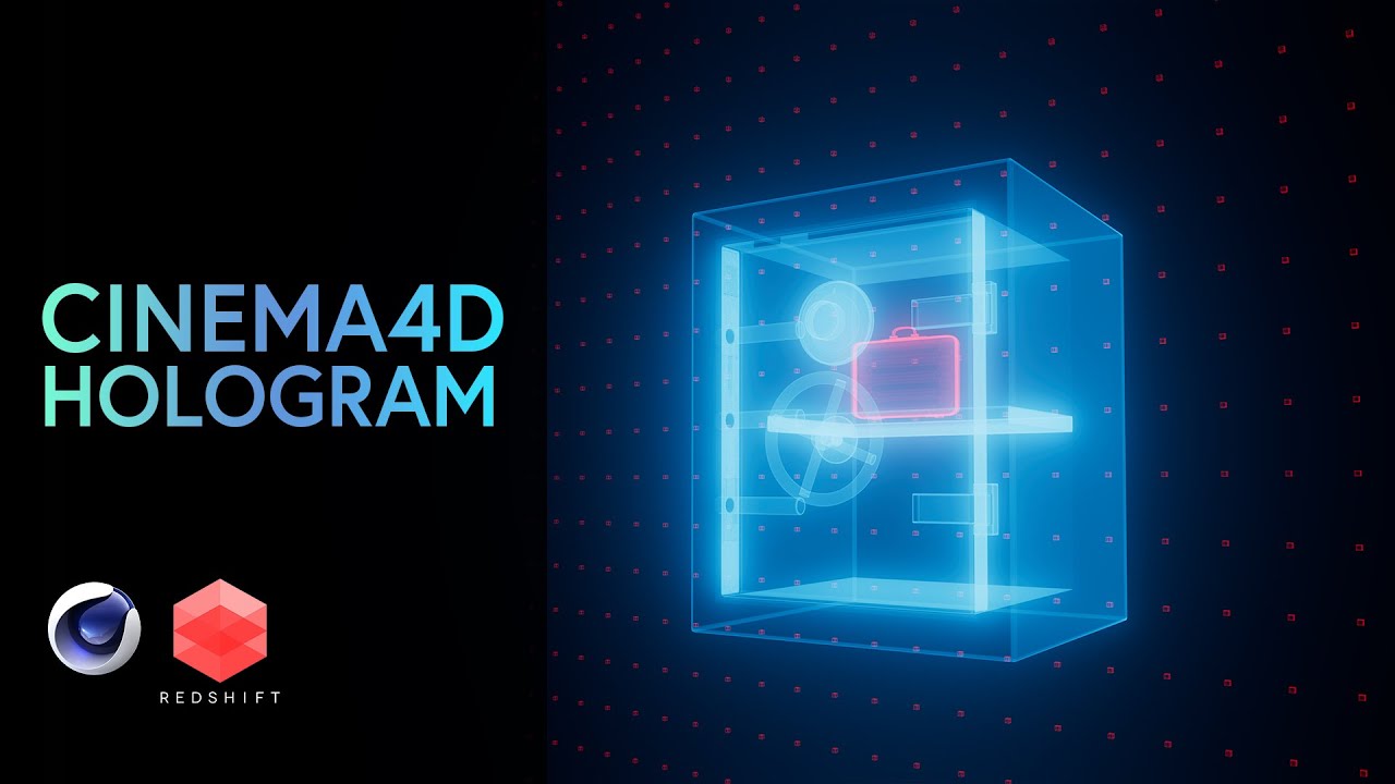 Cinema 4D and Redshift - Hologram Material (Breakdown)
