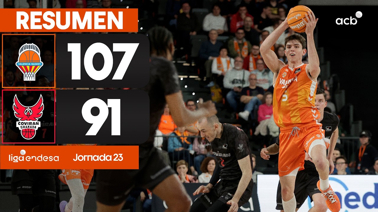 Valencia Basket - Coviran Granada (107-91) RESUMEN | Liga Endesa 2025-26