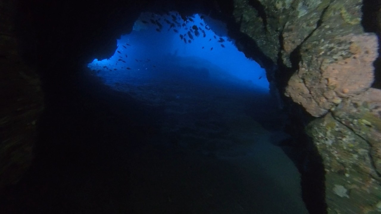 45m Technical DPV Cave Dive | Shark (Mapating) Cave | Anilao, Philippines