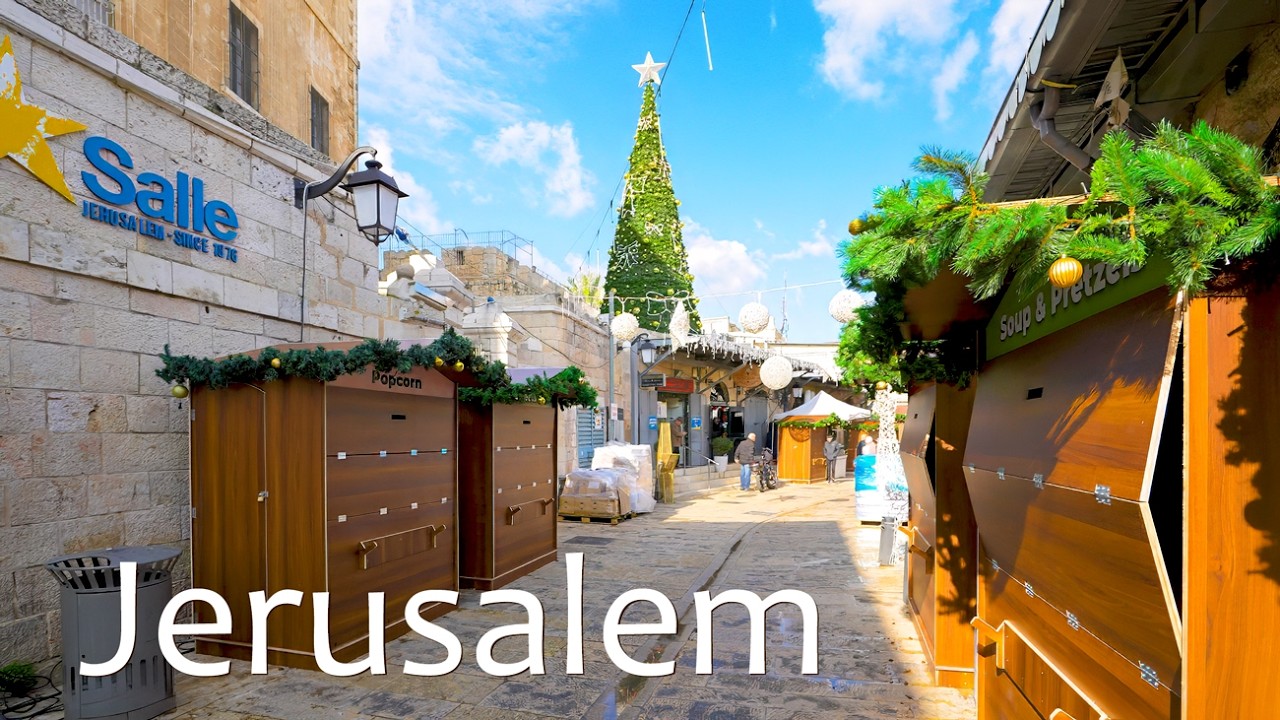Early Morning During the Christmas Holidays in Jerusalem 🎄✨