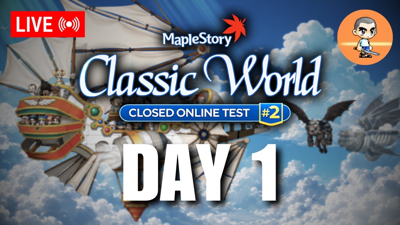MapleStory Classic World CLOSED TEST #2 LIVE Day 1