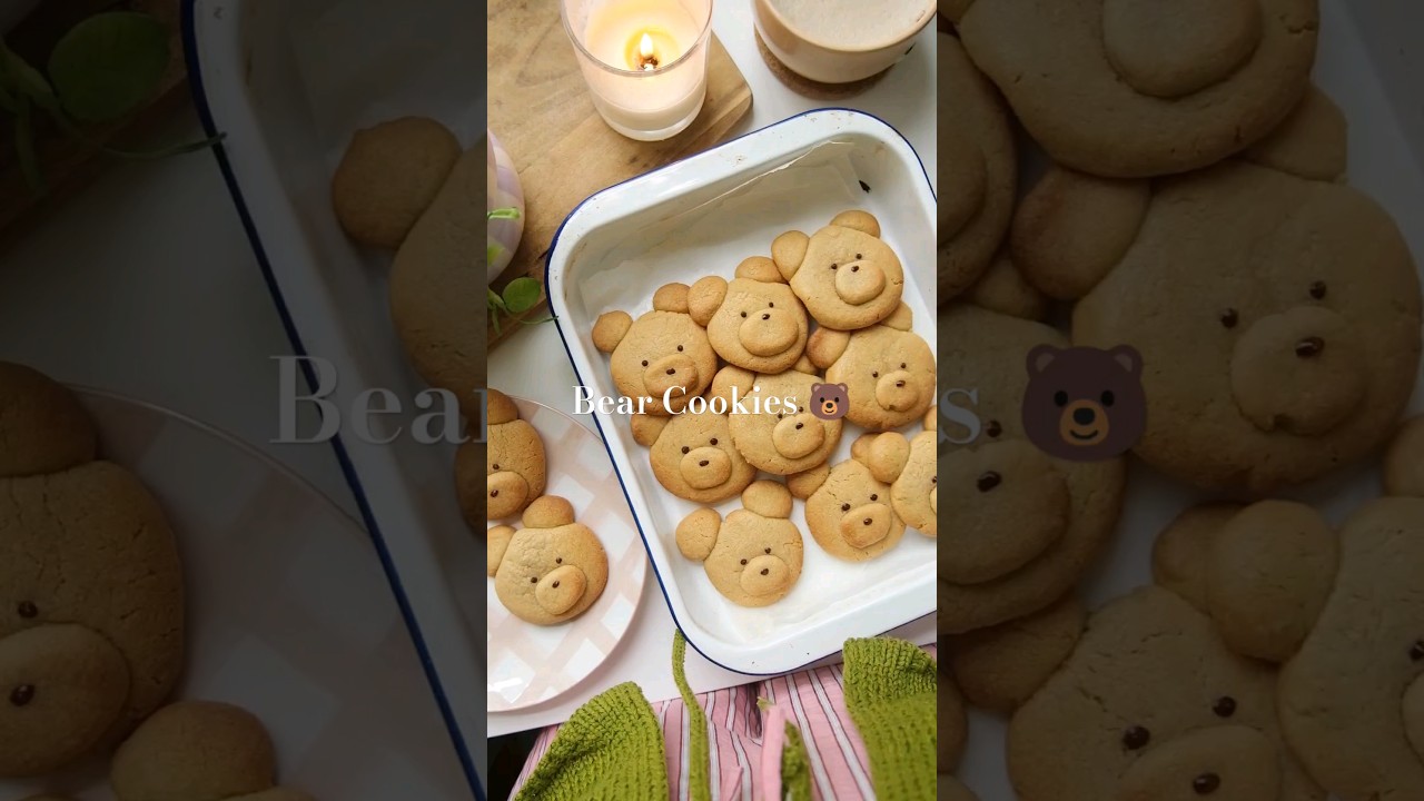 the cutest bear cookies #recipes #cookietime #cookietime #recipeoftheday #peanutbutter #recipe