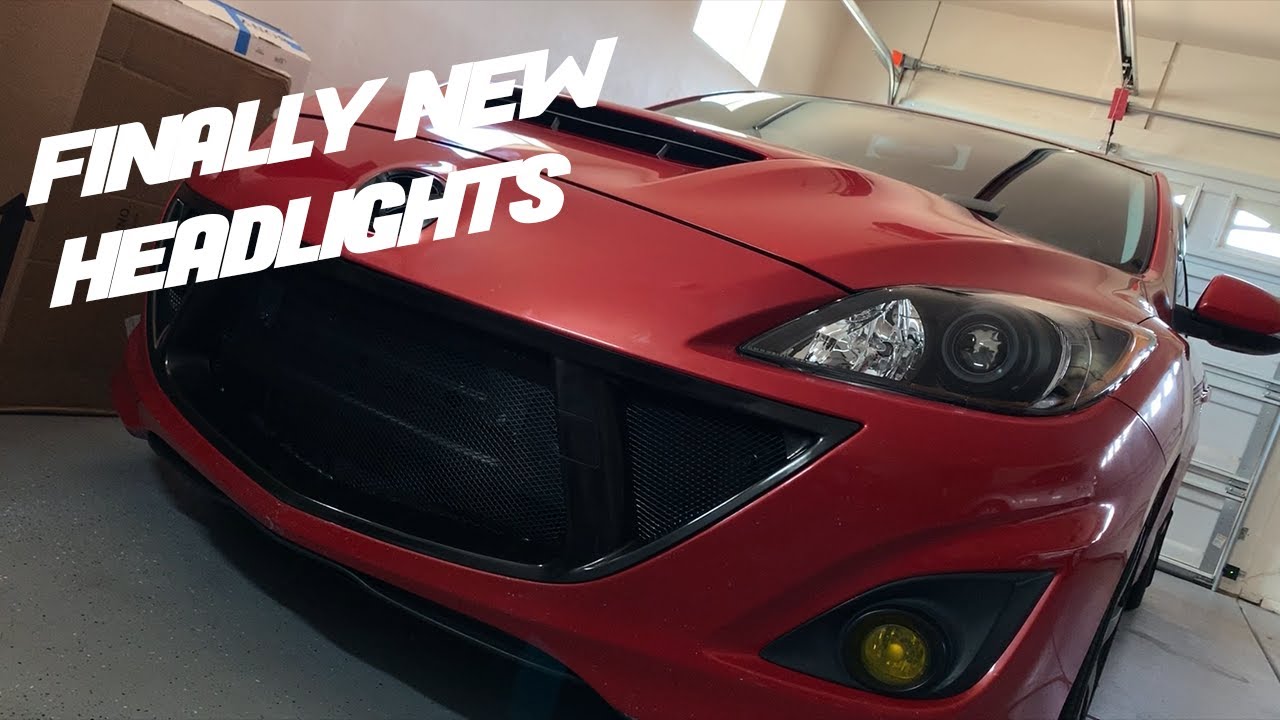 DNA MOTORING HEADLIGHT INSTALLED | MazdaSpeed 3