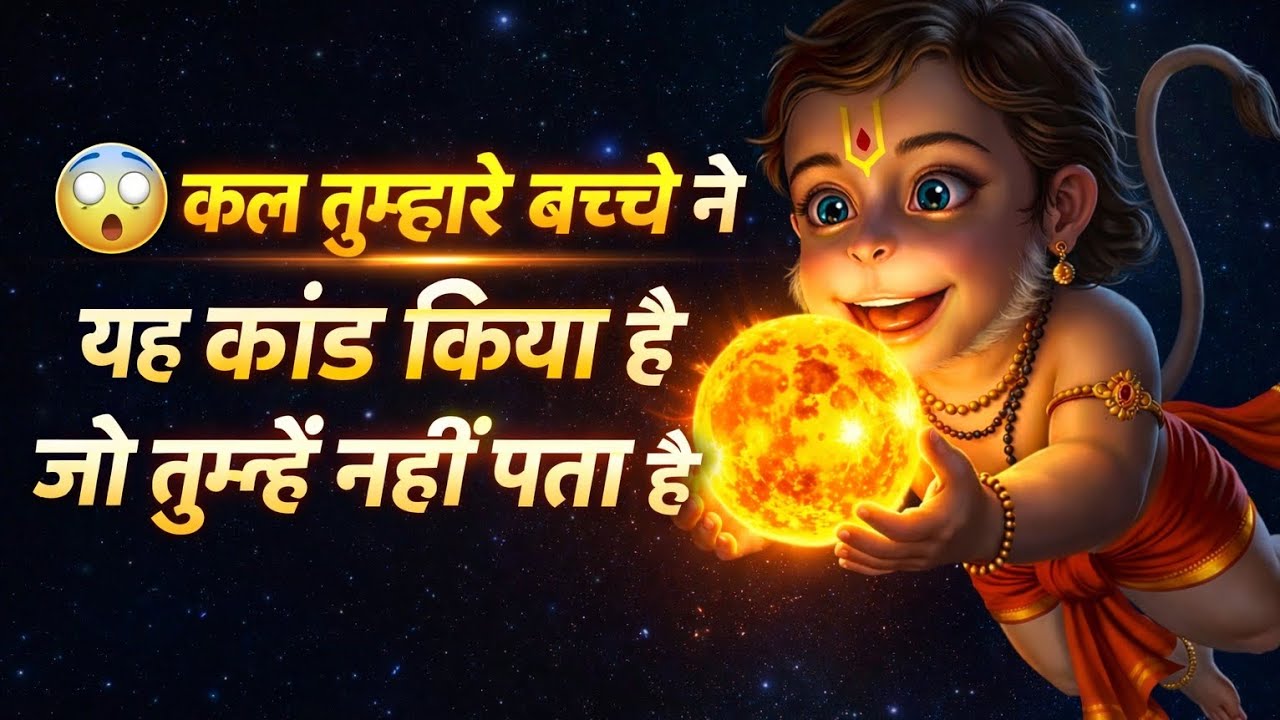 कल तुम्हारे  बच्चे ने यह कांड किया है जो तुम्हें नहीं पता हैHanuman ji ka sandesh 💌..