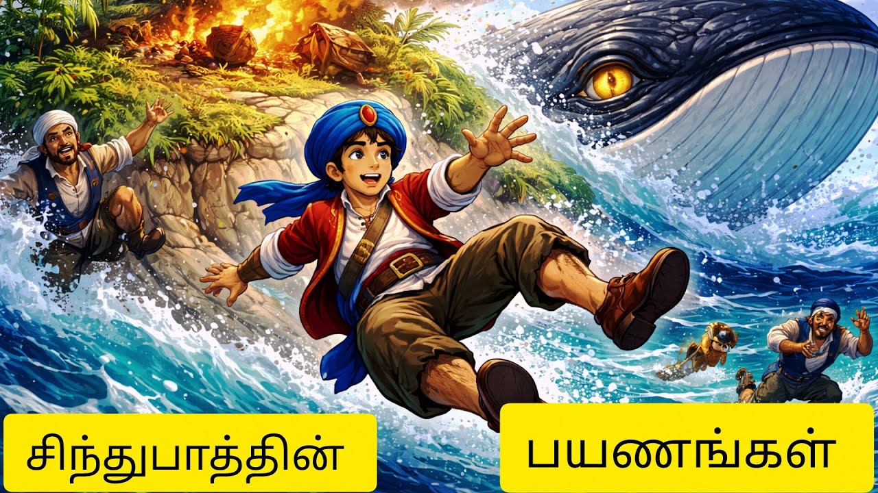 சிந்துபாத்தின் கடற்பயணம் | Legend of Sindhbad | Stories of 1001 Arabian nights | அரேபியன் இரவுகள் 