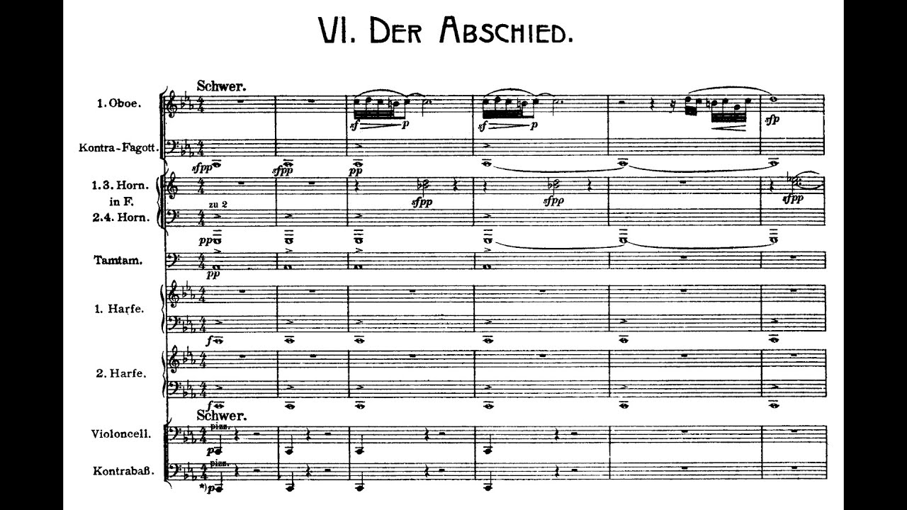 Gustav Mahler - Das Lied von der Erde (Audio + Full Score)