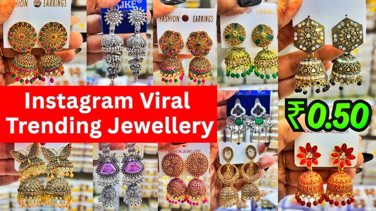 Latest Trending Earning Collections | Earring Wholesale Market In Mumbai #earring 