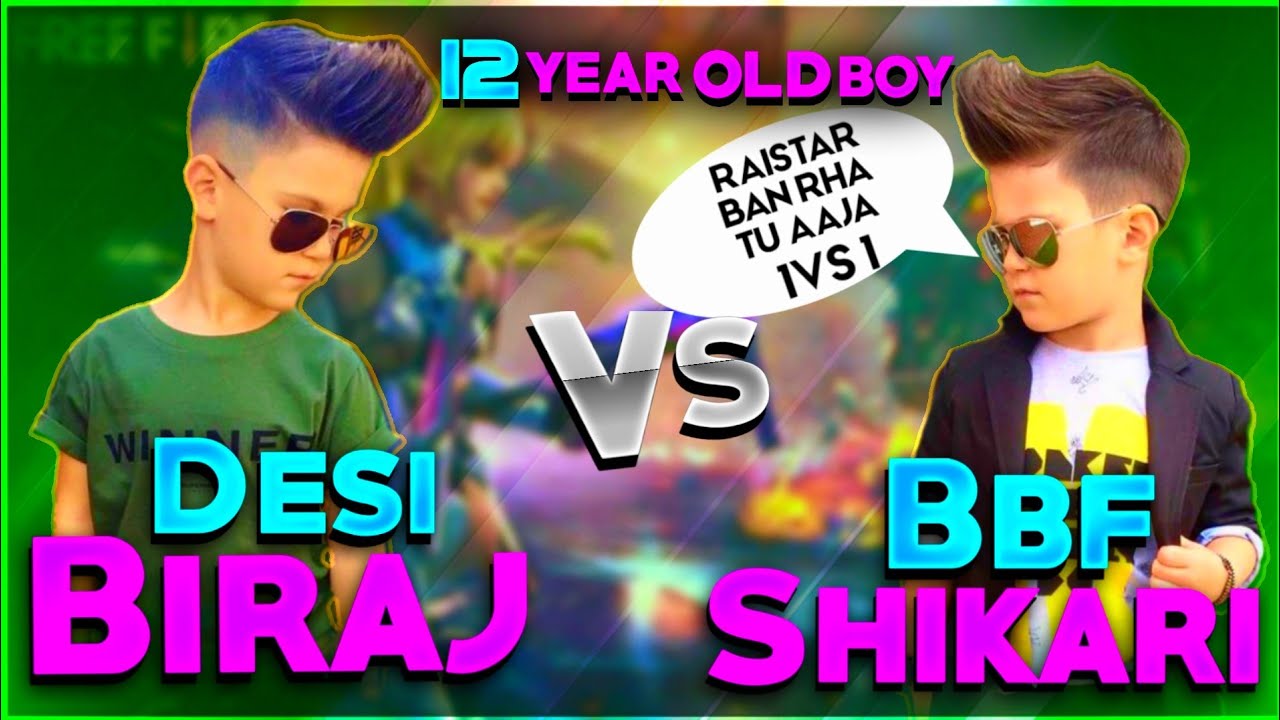 Indian Fastest Child Player | Desi Biraj VS BBF Shikari || Bindass Laila || Garena Free Fire