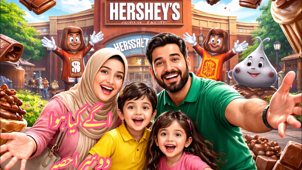 Sweet Trip! Pakistani Family at Hershey’s Chocolate World 🍫/اندر کی دنیا الگ تھی