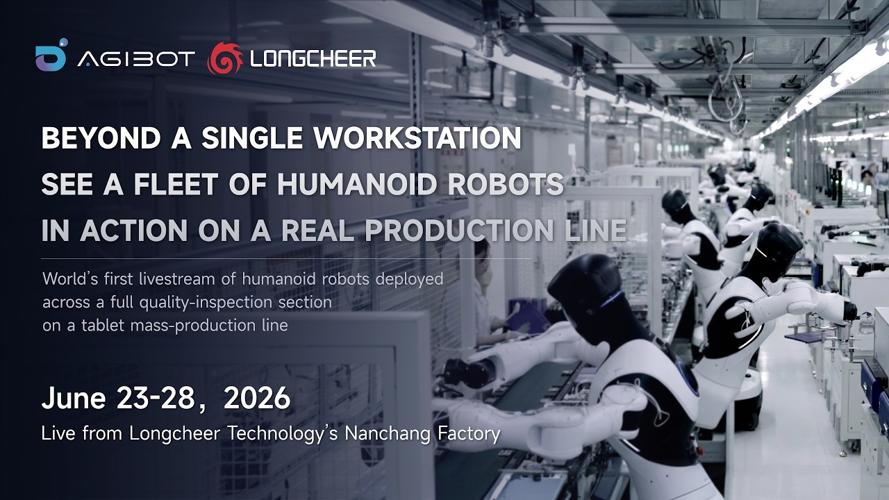 Humanoid Robots on a Real Production Line: AGIBOT Livestream