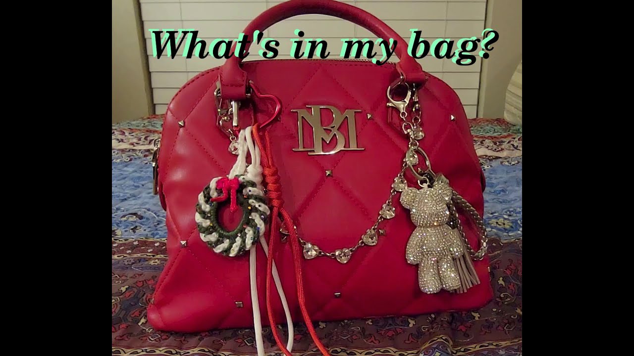 WIMB. What's in my bag, Badgley Mischka.