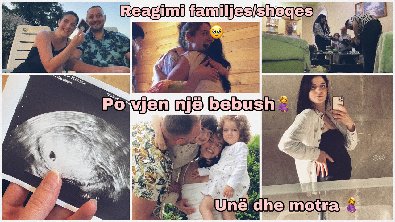 Baby nr.3🤰/reagimet e familjarëve🥹/vizitat e para, NIPT/sa muajshe jam/🤰me motrën në një kohë🤰