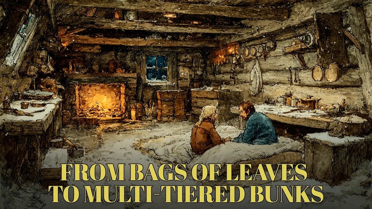 How Frontier Families Slept in Log Cabins