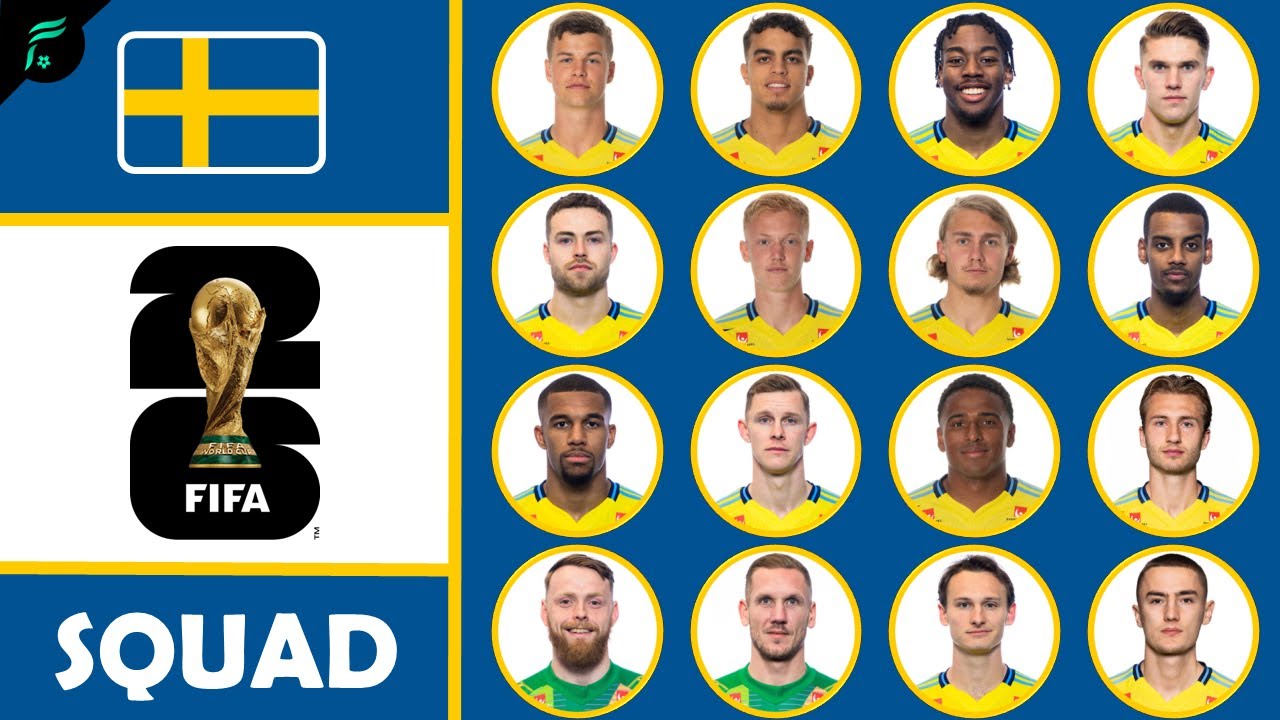 🟡🔵 [OFFICIAL] SWEDEN 🇸🇪 SQUAD for FIFA World Cup 2026 Qualifiers UEFA in September 2025