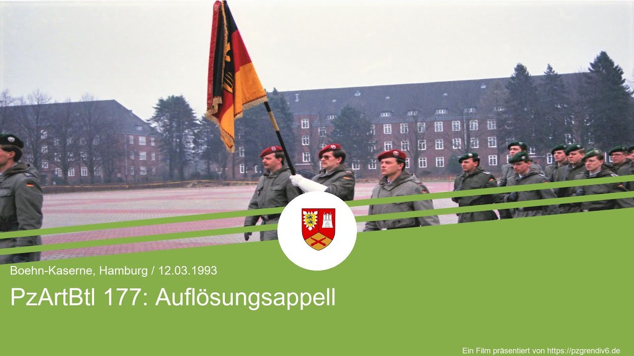 PzArtBtl 177 - Auflösungsappell in der Boehn-Kaserne (12.03.1993)