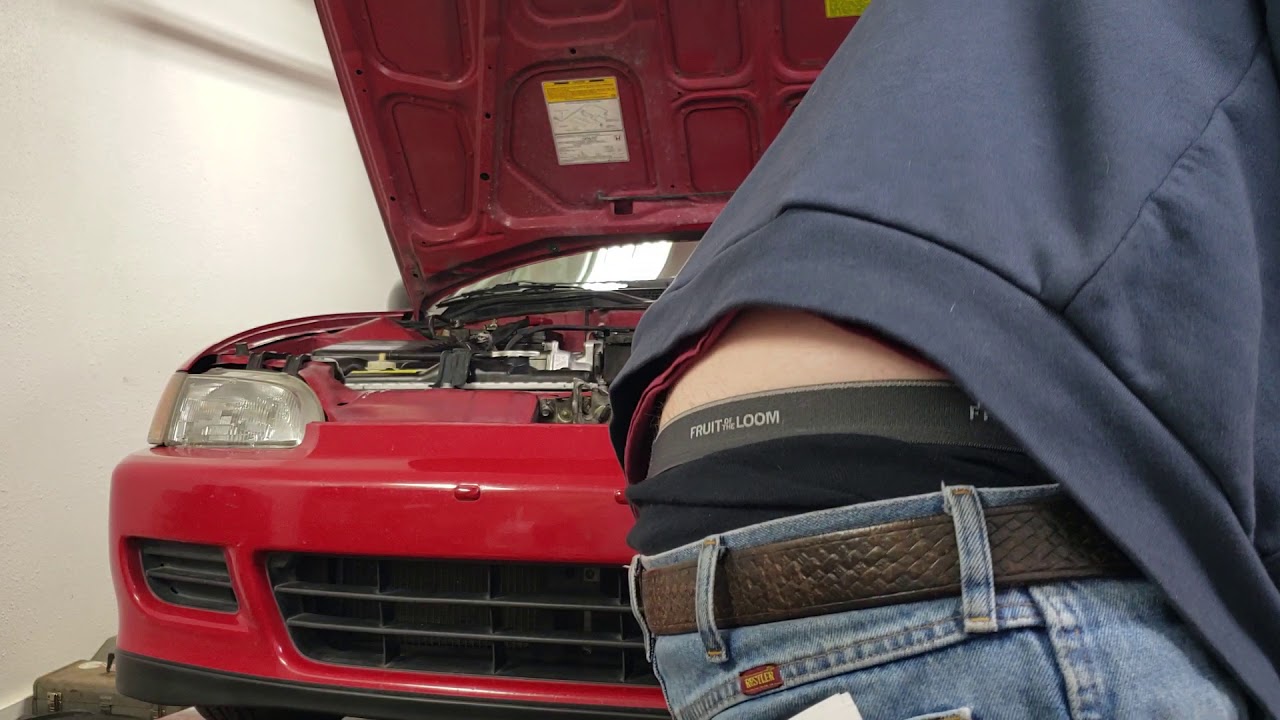 92-95 Civic front bumper removal